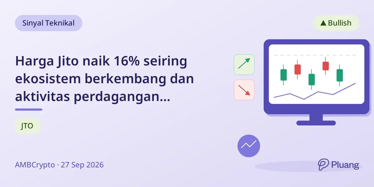 Harga Jito naik 16% seiring ekosistem berkembang dan aktivitas perdagangan meningkat