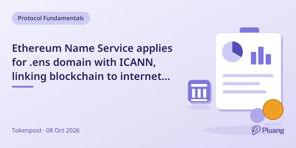 Ethereum Name Service applies for .ens domain with ICANN, linking blockchain to internet addresses