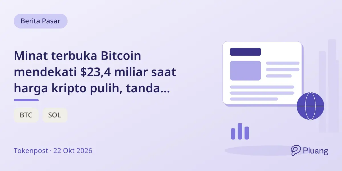 Minat terbuka Bitcoin mendekati $23,4 miliar saat harga kripto pulih, tanda aktivitas derivatif meningkat tapi posisi trader tak jelas.