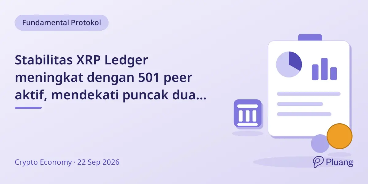 Stabilitas XRP Ledger meningkat dengan 501 peer aktif, mendekati puncak dua minggu.