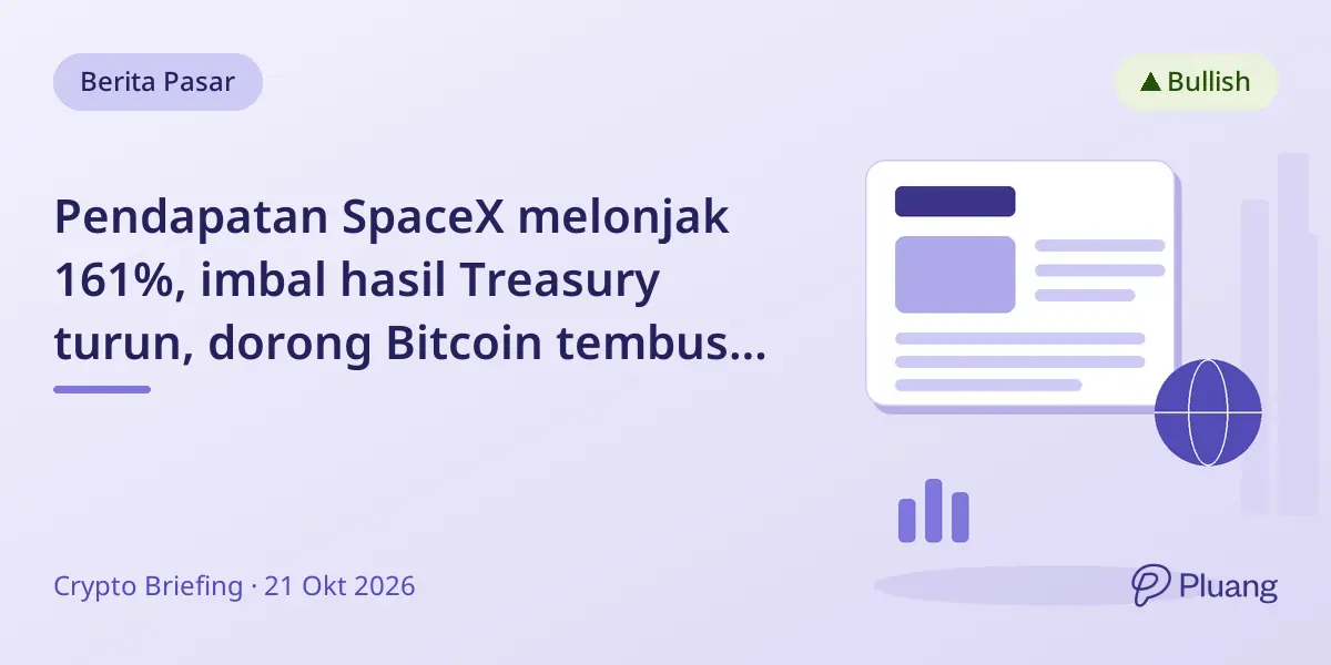 Pendapatan SpaceX melonjak 161%, imbal hasil Treasury turun, dorong Bitcoin tembus $84K dan aset berisiko naik.