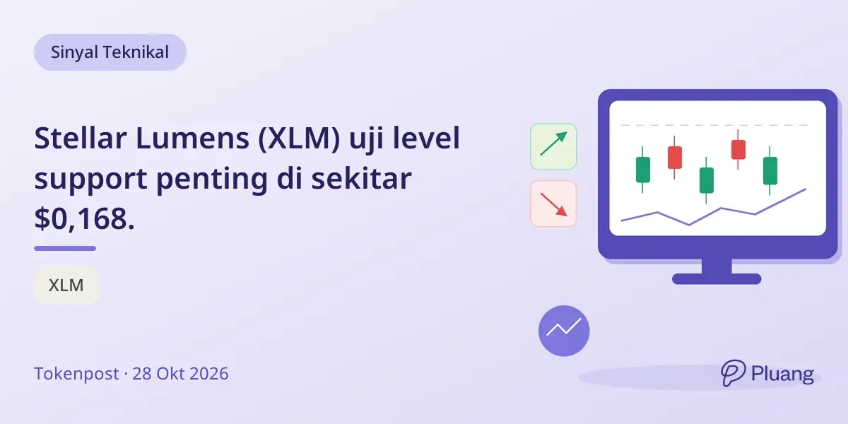 Stellar Lumens (XLM) uji level support penting di sekitar $0,168.