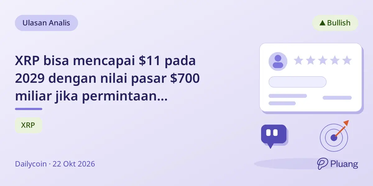 XRP bisa mencapai $11 pada 2029 dengan nilai pasar $700 miliar jika permintaan meningkat signifikan.
