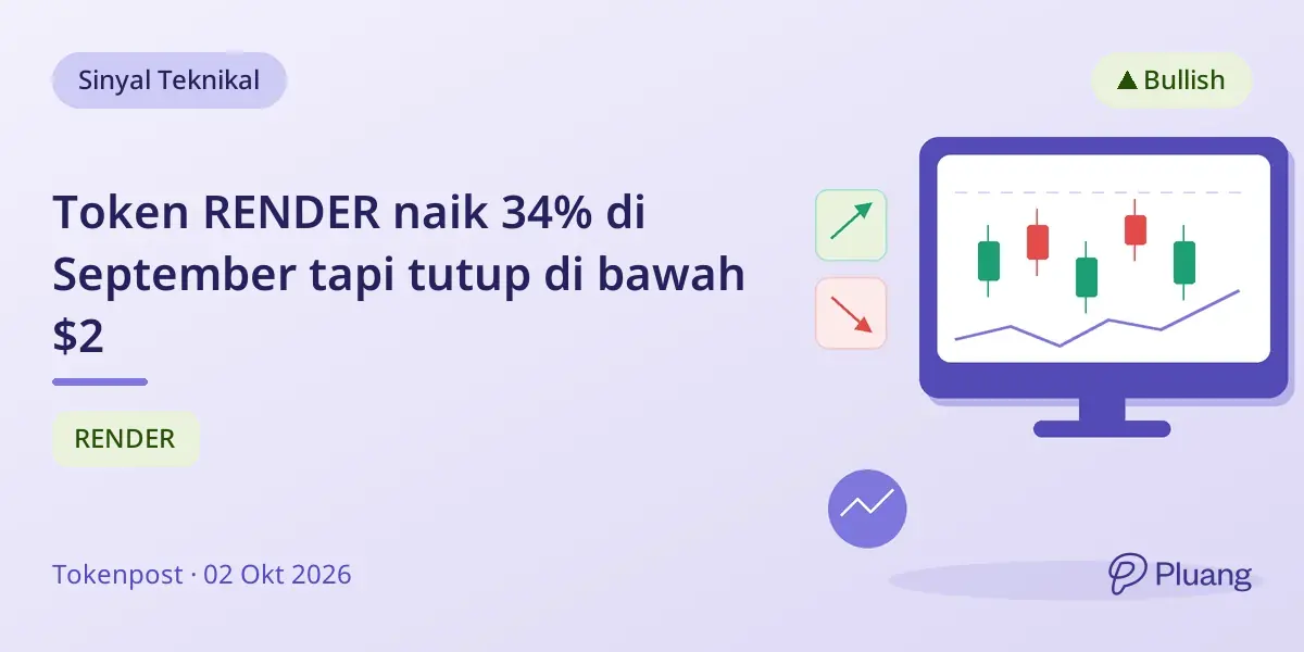 Token RENDER naik 34% di September tapi tutup di bawah $2