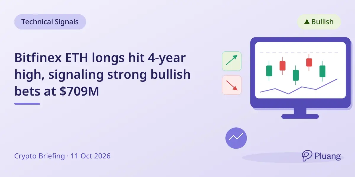 Bitfinex ETH longs hit 4-year high, signaling strong bullish bets at $709M