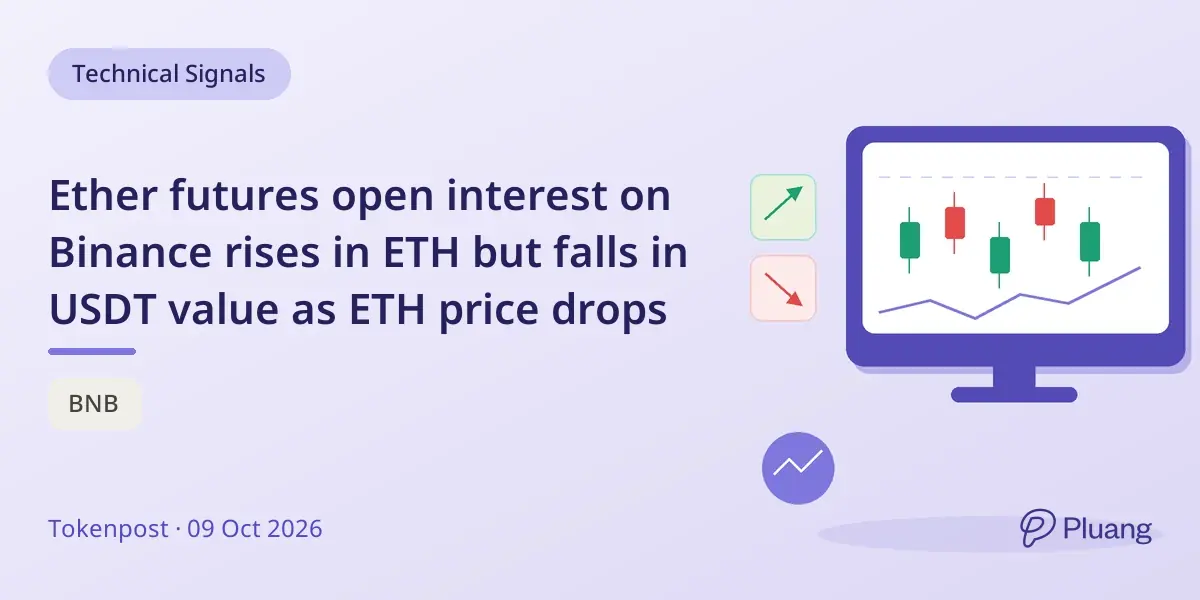 Ether futures open interest on Binance rises in ETH but falls in USDT value as ETH price drops