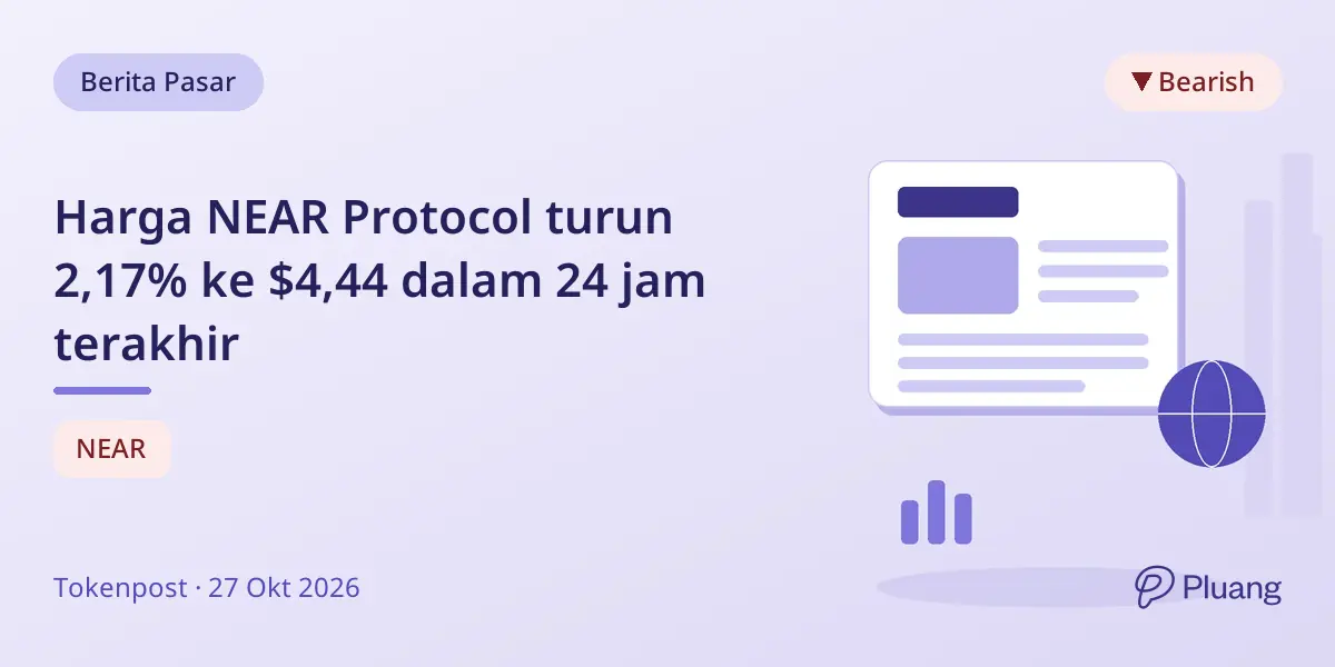 Harga NEAR Protocol turun 2,17% ke $4,44 dalam 24 jam terakhir