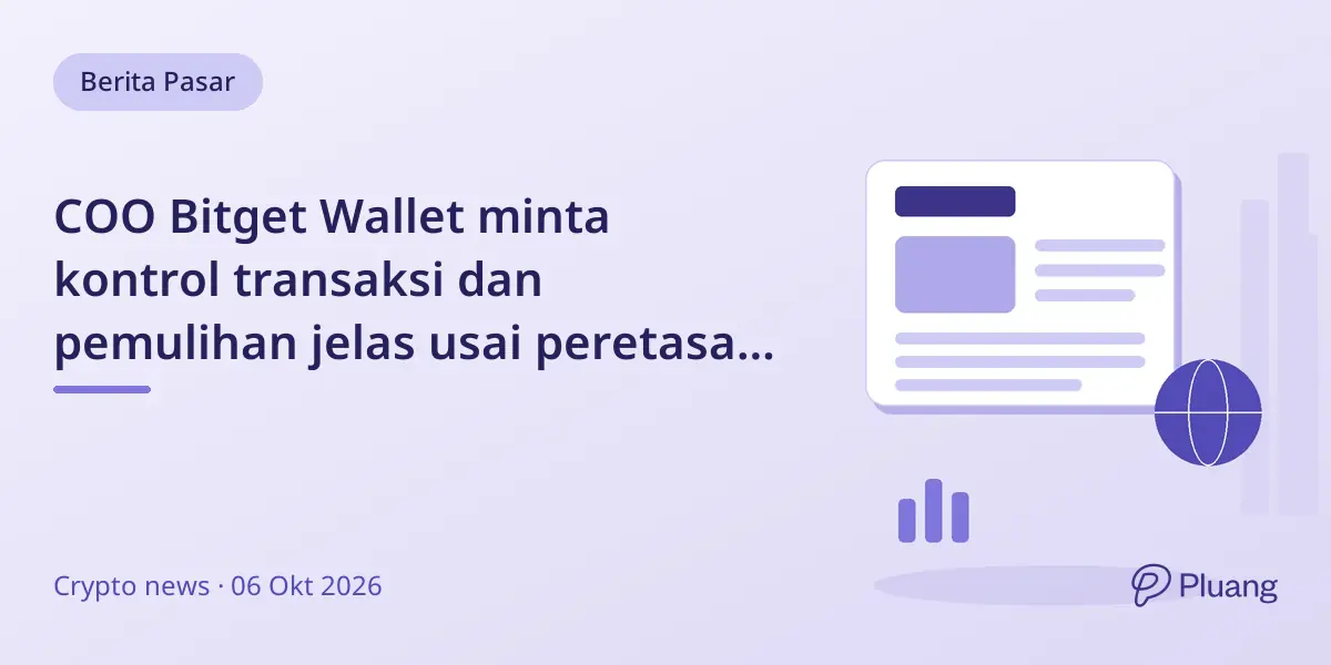 COO Bitget Wallet minta kontrol transaksi dan pemulihan jelas usai peretasan $387,5 juta Bitget Exchange