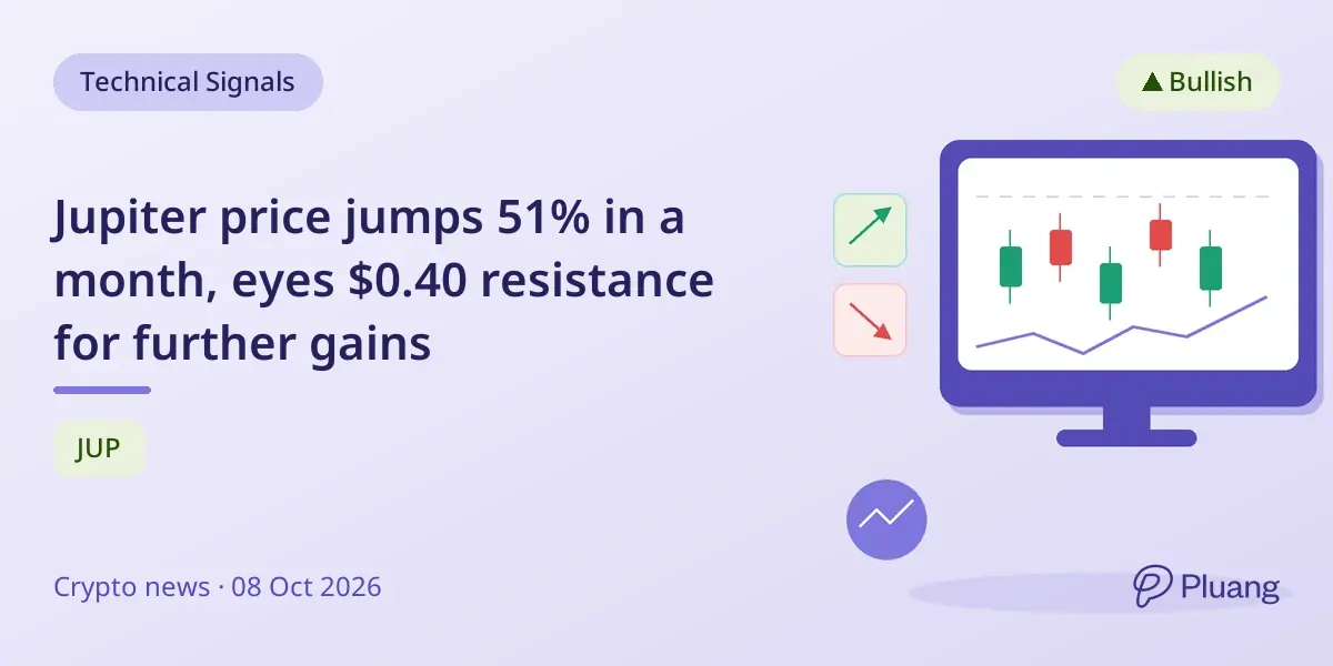Jupiter price jumps 51% in a month, eyes $0.40 resistance for further gains