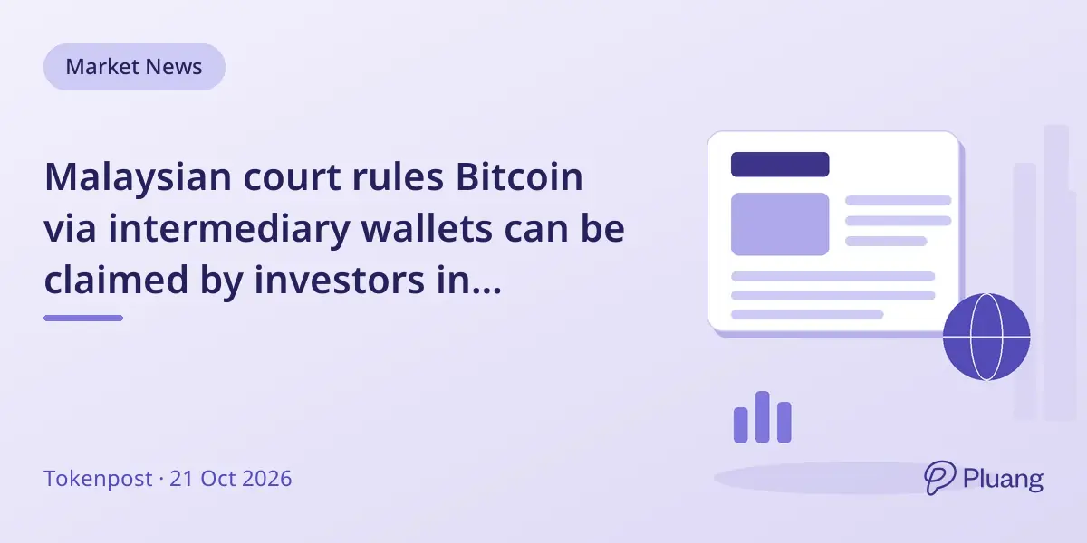 Malaysian court rules Bitcoin via intermediary wallets can be claimed by investors in Bitkingdom scam