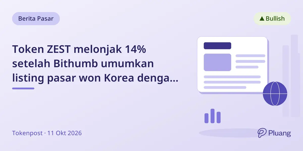 Token ZEST melonjak 14% setelah Bithumb umumkan listing pasar won Korea dengan dukungan BNB Chain