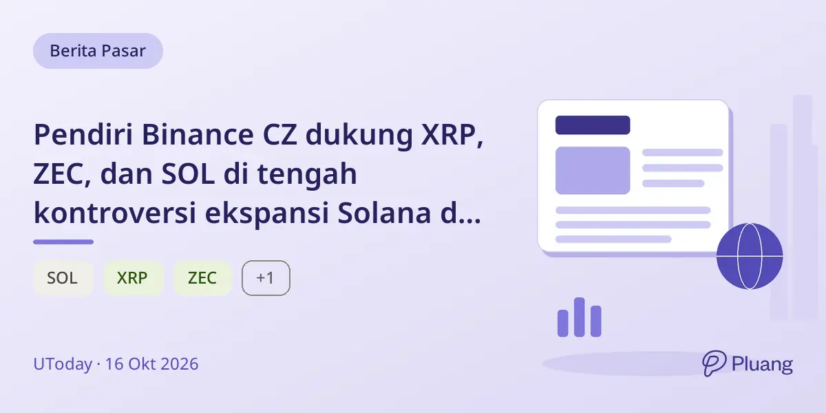 Pendiri Binance CZ dukung XRP, ZEC, dan SOL di tengah kontroversi ekspansi Solana di China