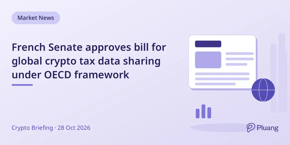 French Senate approves bill for global crypto tax data sharing under OECD framework