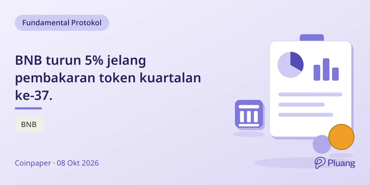 BNB turun 5% jelang pembakaran token kuartalan ke-37.