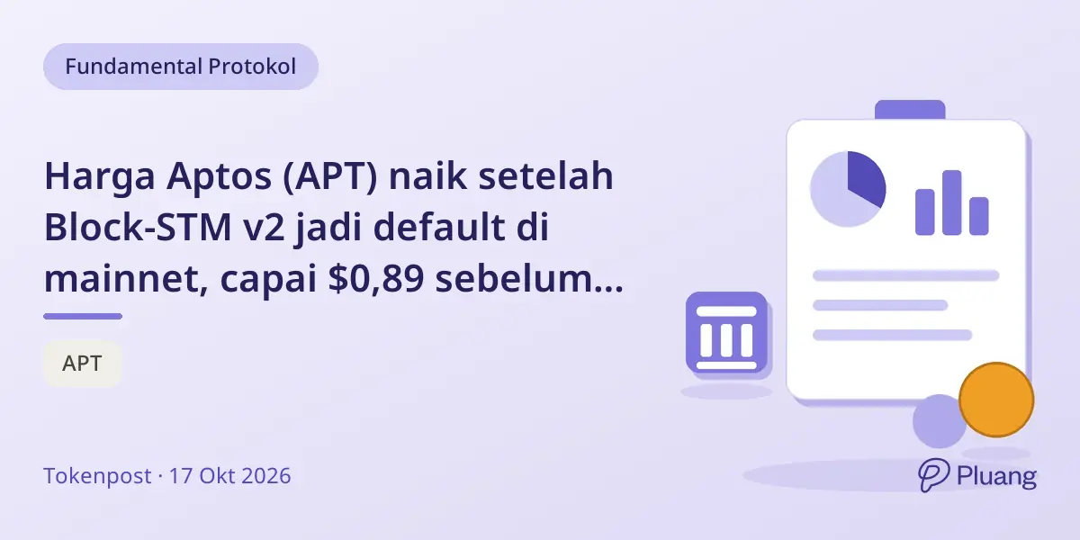 Harga Aptos (APT) naik setelah Block-STM v2 jadi default di mainnet, capai $0,89 sebelum turun.
