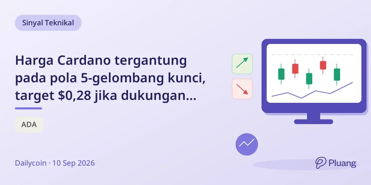 Harga Cardano tergantung pada pola 5-gelombang kunci, target $0,28 jika dukungan bertahan di tengah sinyal pasar campur aduk.