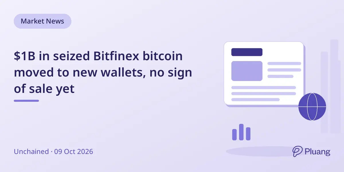 $1B in seized Bitfinex bitcoin moved to new wallets, no sign of sale yet