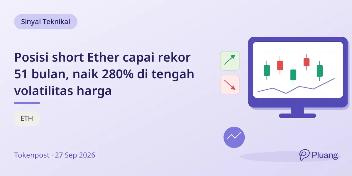 Posisi short Ether capai rekor 51 bulan, naik 280% di tengah volatilitas harga