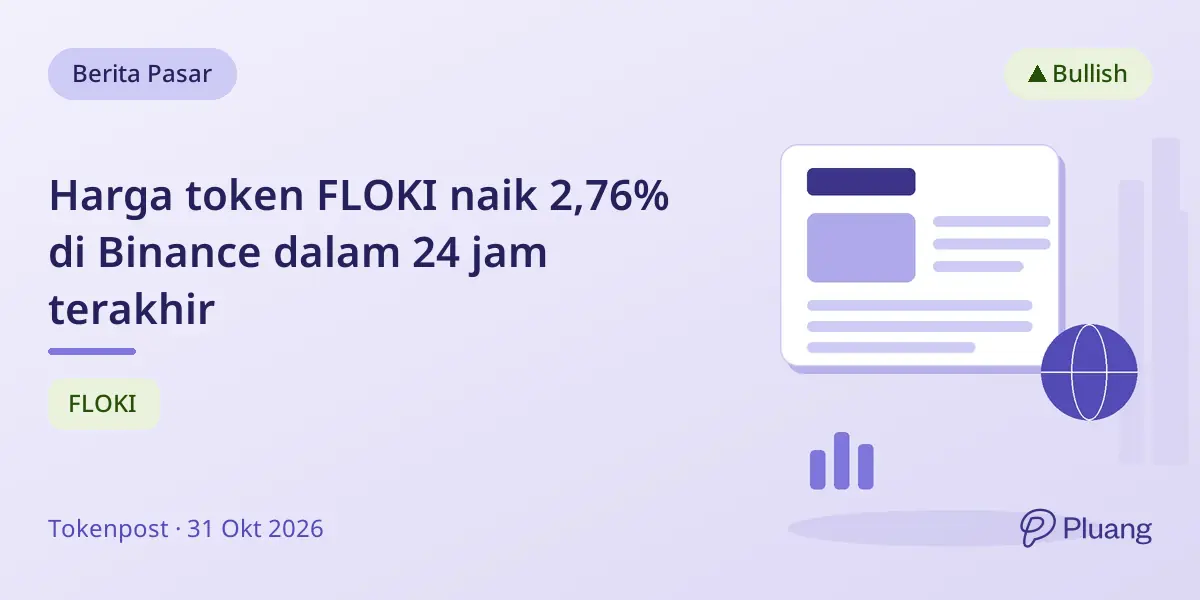 Harga token FLOKI naik 2,76% di Binance dalam 24 jam terakhir