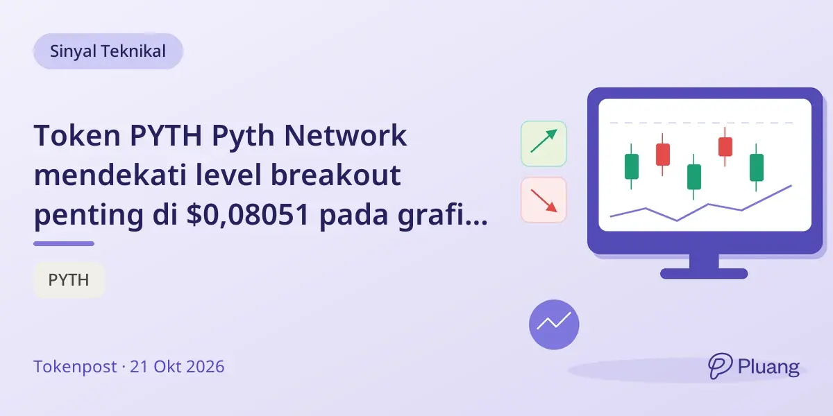 Token PYTH Pyth Network mendekati level breakout penting di $0,08051 pada grafik jamannya