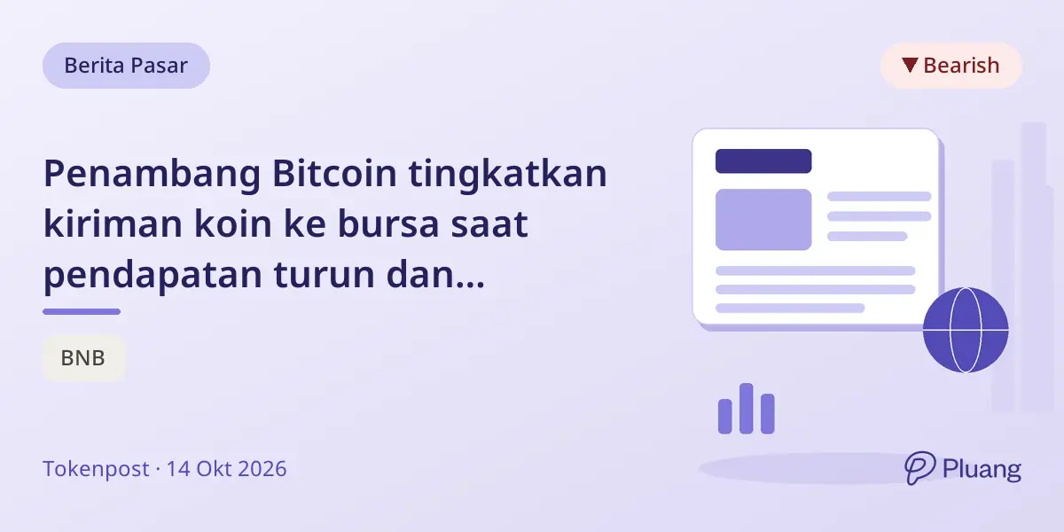 Penambang Bitcoin tingkatkan kiriman koin ke bursa saat pendapatan turun dan kesulitan naik.