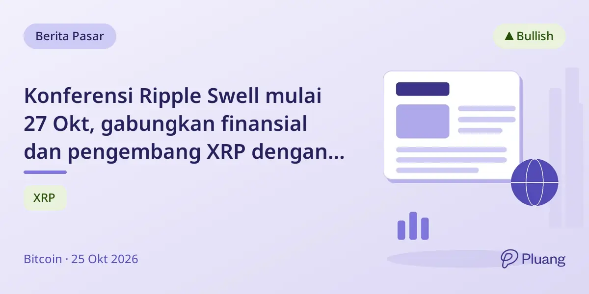 Konferensi Ripple Swell mulai 27 Okt, gabungkan finansial dan pengembang XRP dengan 100+ pembicara di NYC.