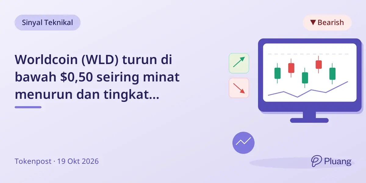 Worldcoin (WLD) turun di bawah $0,50 seiring minat menurun dan tingkat pendanaan negatif