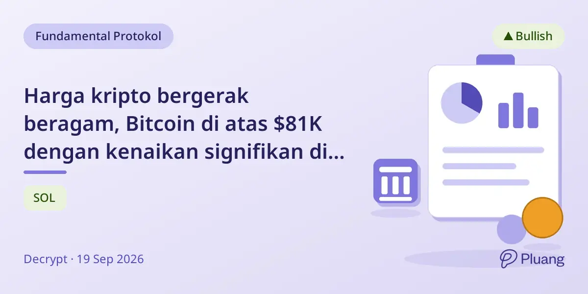 Harga kripto bergerak beragam, Bitcoin di atas $81K dengan kenaikan signifikan di altcoin seperti AVAX dan ENA.