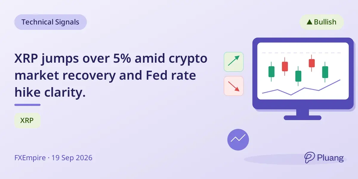 XRP jumps over 5% amid crypto market recovery and Fed rate hike clarity.
