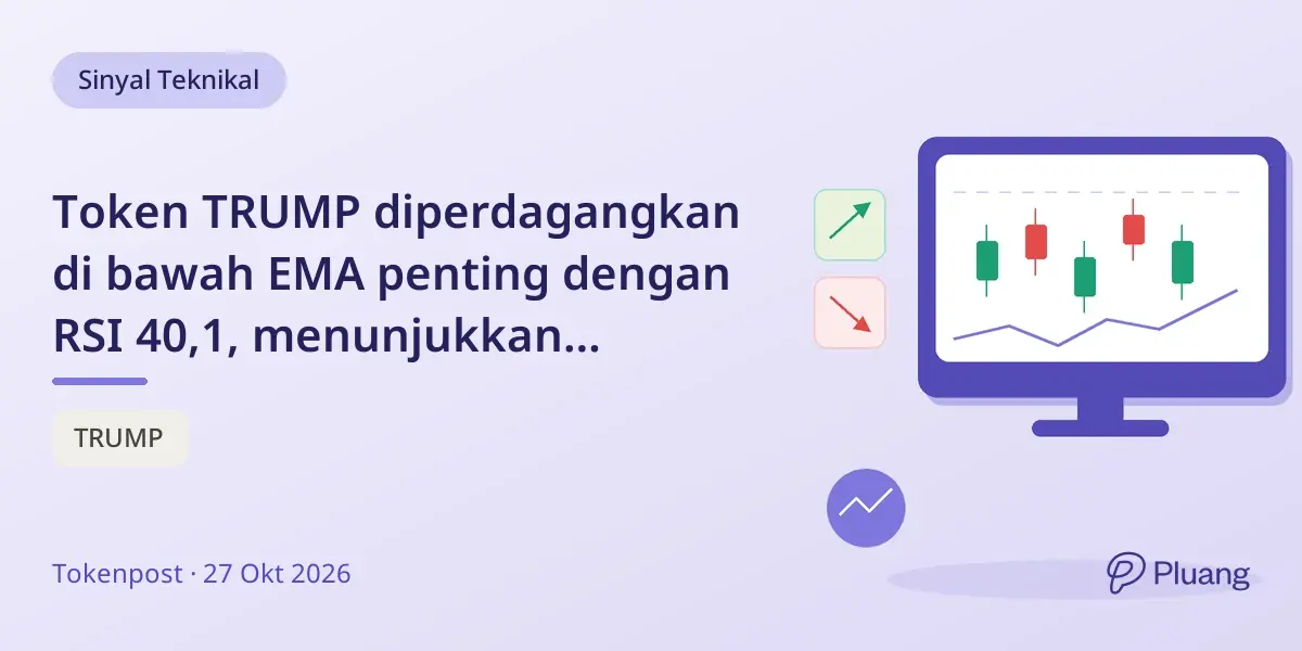 Token TRUMP diperdagangkan di bawah EMA penting dengan RSI 40,1, menunjukkan momentum lemah pada 27 Okt.