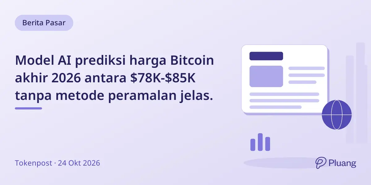 Model AI prediksi harga Bitcoin akhir 2026 antara $78K-$85K tanpa metode peramalan jelas.