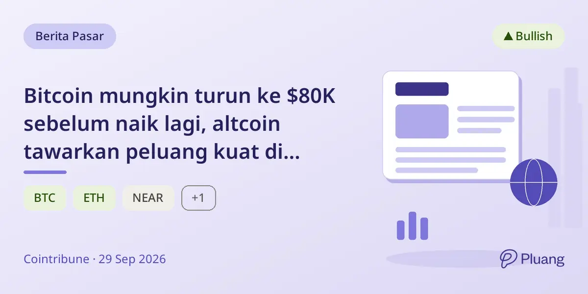 Bitcoin mungkin turun ke $80K sebelum naik lagi, altcoin tawarkan peluang kuat di tengah volatilitas pasar.