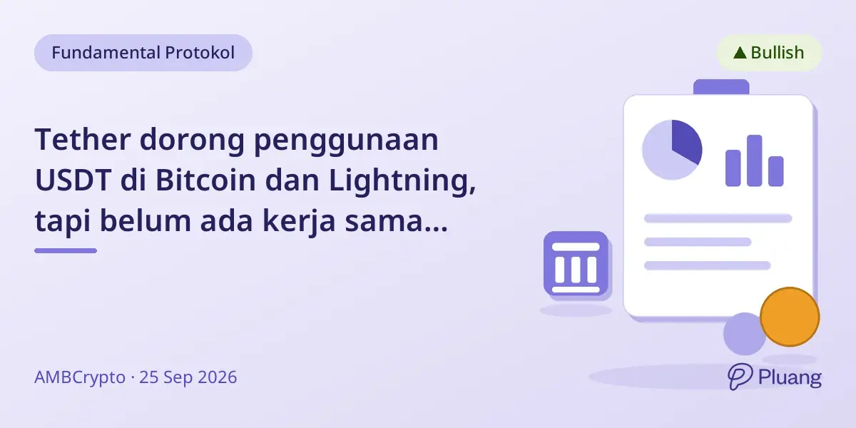 Tether dorong penggunaan USDT di Bitcoin dan Lightning, tapi belum ada kerja sama Morgan Stanley.