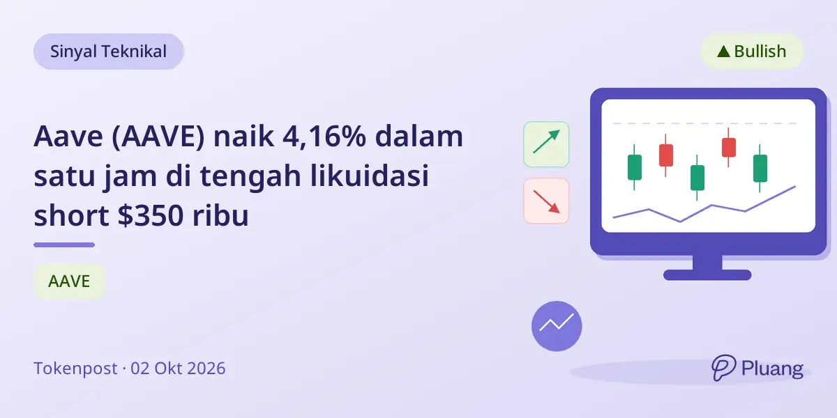 Aave (AAVE) naik 4,16% dalam satu jam di tengah likuidasi short $350 ribu
