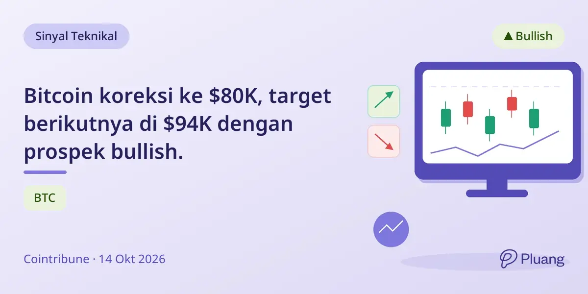 Bitcoin koreksi ke $80K, target berikutnya di $94K dengan prospek bullish.