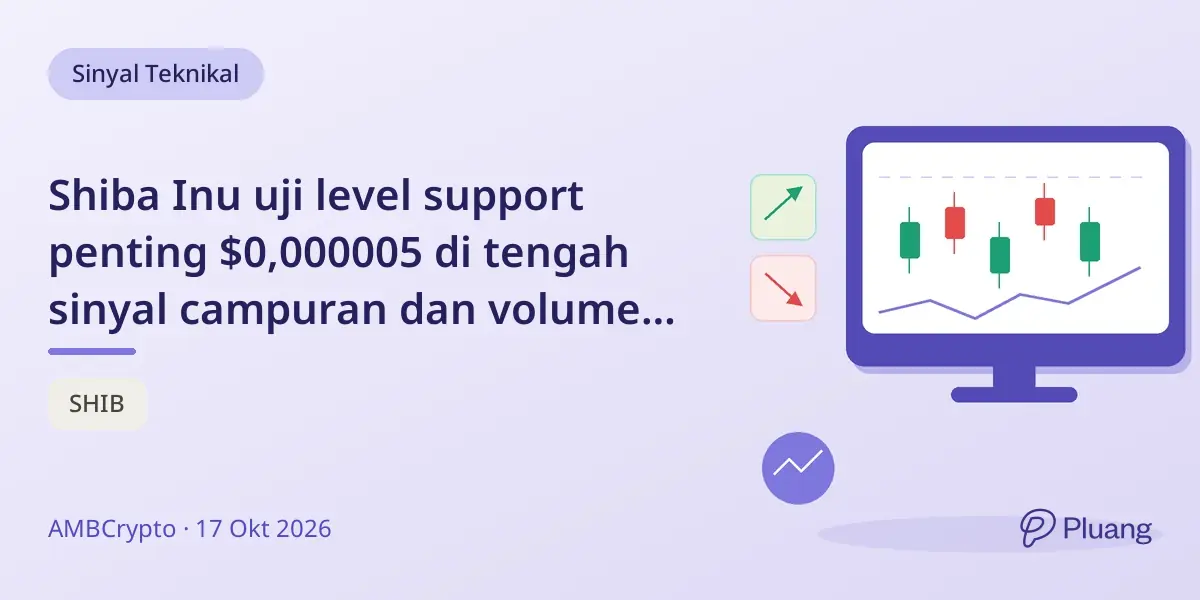 Shiba Inu uji level support penting $0,000005 di tengah sinyal campuran dan volume perdagangan menurun.