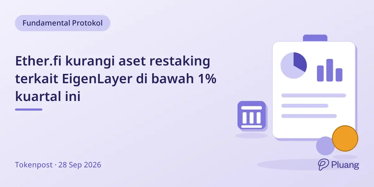 Ether.fi kurangi aset restaking terkait EigenLayer di bawah 1% kuartal ini