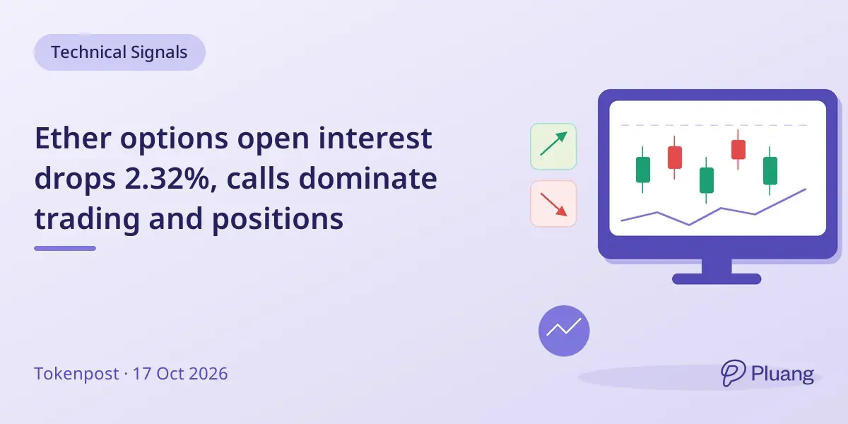 Ether options open interest drops 2.32%, calls dominate trading and positions