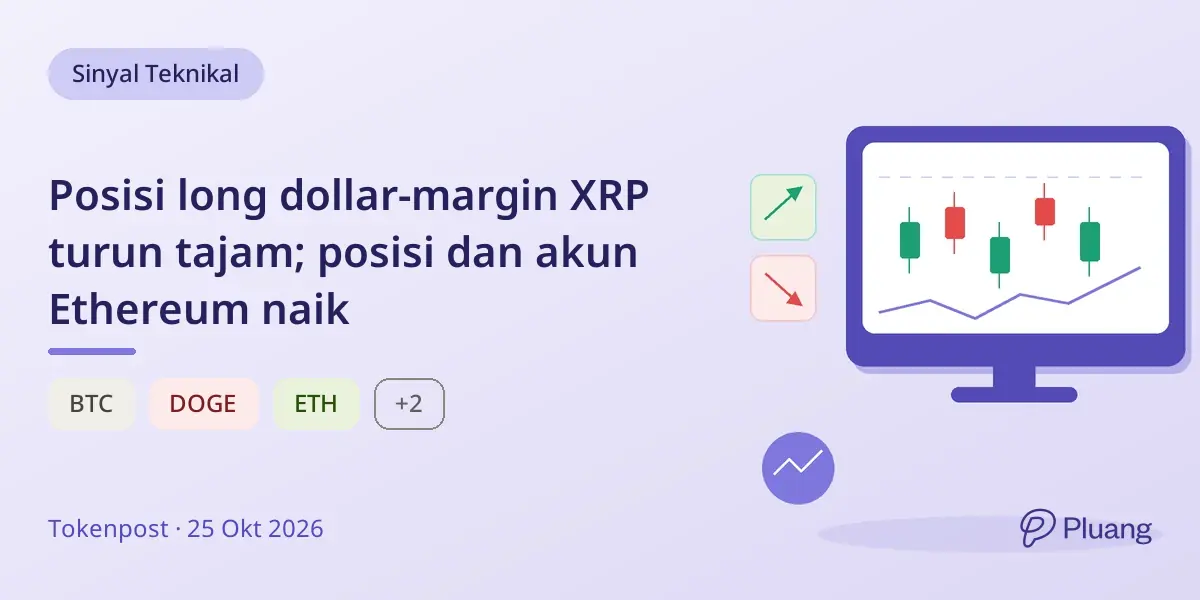 Posisi long dollar-margin XRP turun tajam; posisi dan akun Ethereum naik