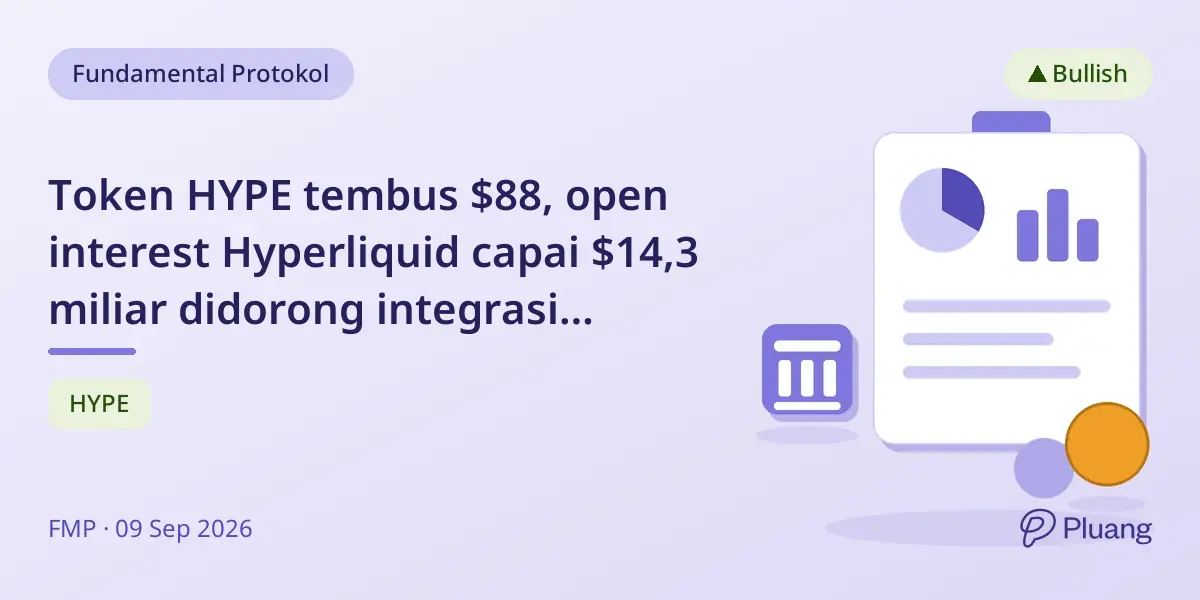 Token HYPE tembus $88, open interest Hyperliquid capai $14,3 miliar didorong integrasi Coinbase dan buyback kuat.