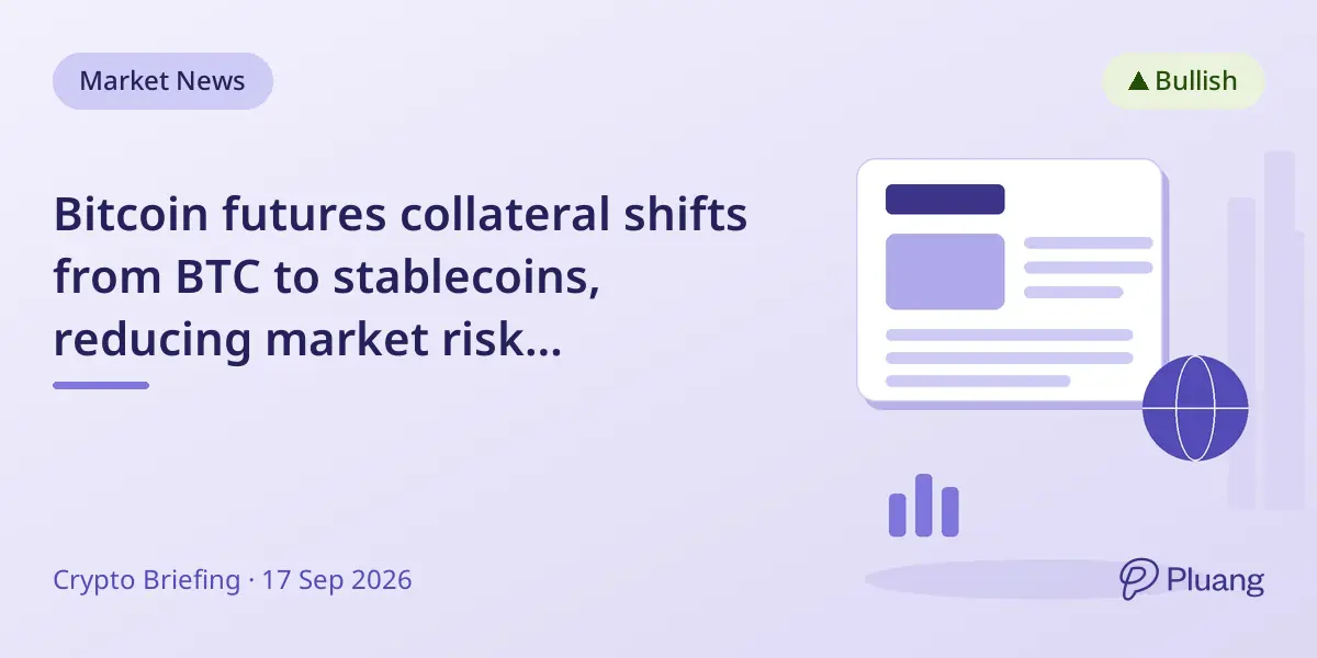 Bitcoin futures collateral shifts from BTC to s...