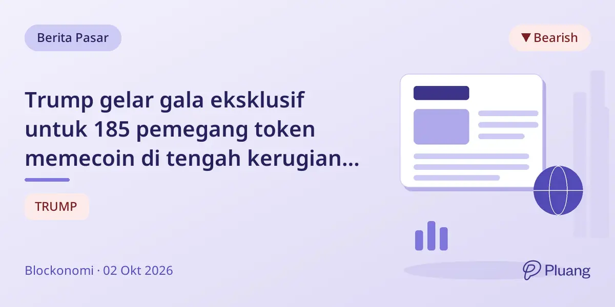 Trump gelar gala eksklusif untuk 185 pemegang token memecoin di tengah kerugian investor $4 miliar