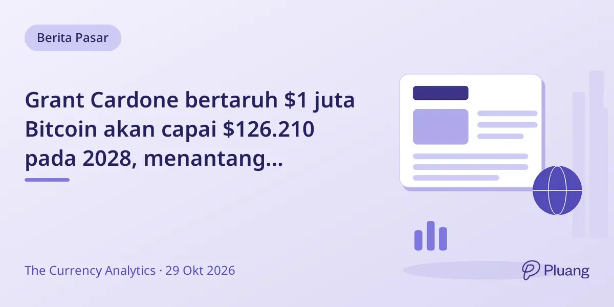 Grant Cardone bertaruh $1 juta Bitcoin akan capai $126.210 pada 2028, menantang pandangan bearish Jason Calacanis.