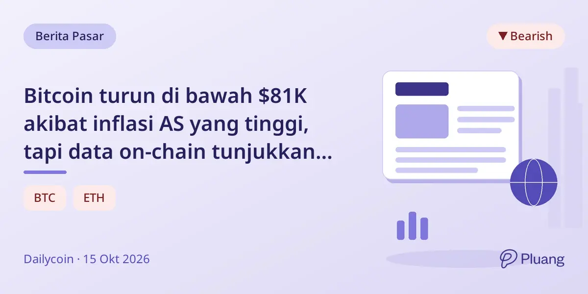 Bitcoin turun di bawah $81K akibat inflasi AS yang tinggi, tapi data on-chain tunjukkan tanda pemulihan.
