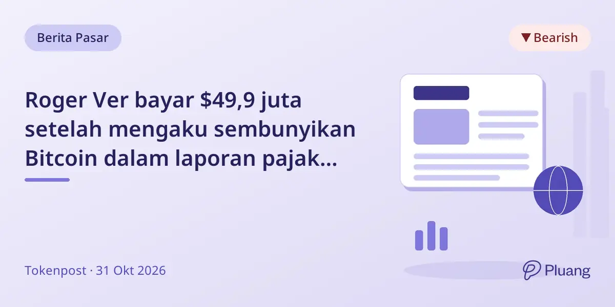 Roger Ver bayar $49,9 juta setelah mengaku sembunyikan Bitcoin dalam laporan pajak 2016.