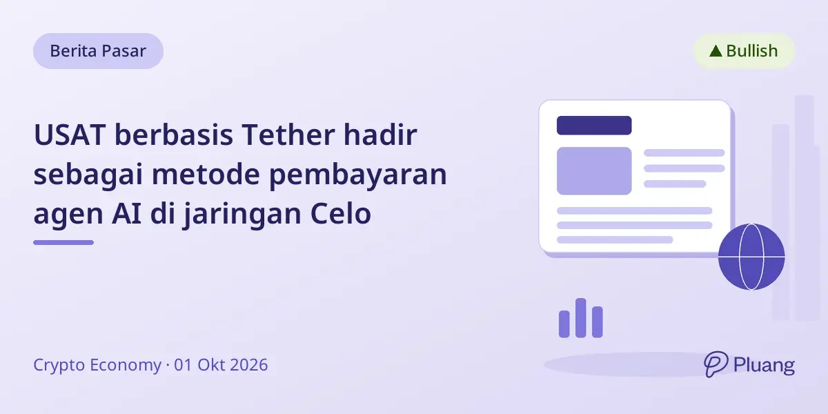 USAT berbasis Tether hadir sebagai metode pembayaran agen AI di jaringan Celo
