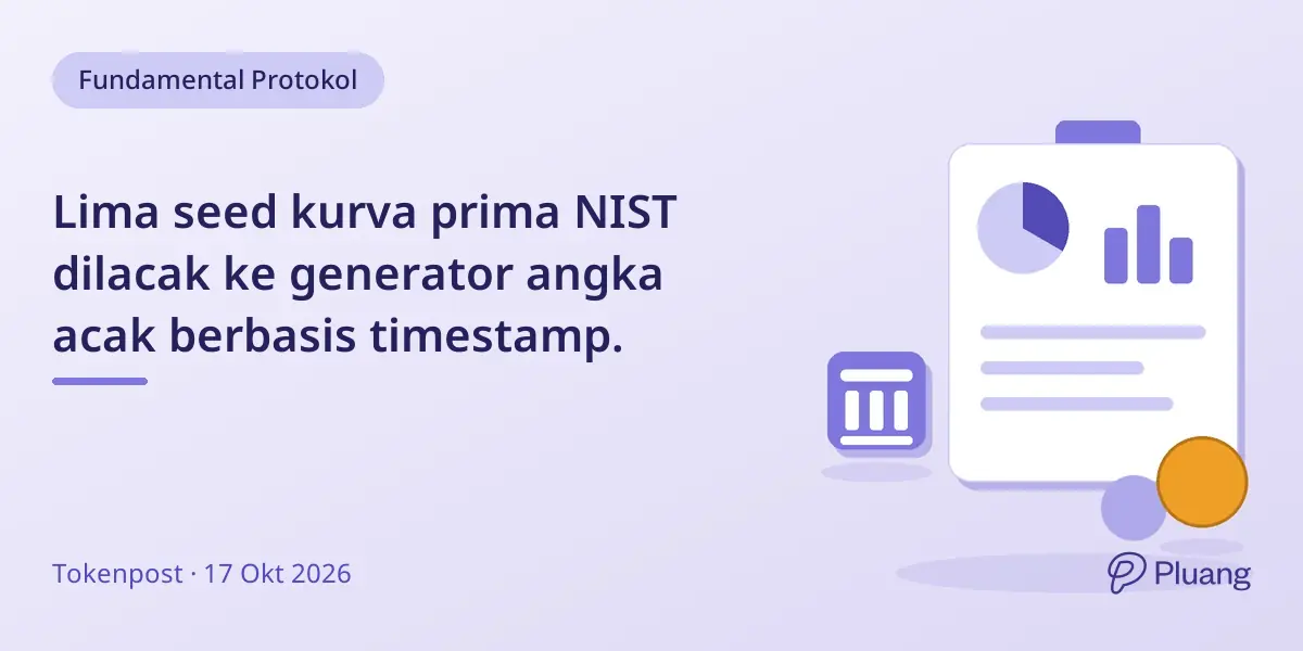 Lima seed kurva prima NIST dilacak ke generator angka acak berbasis timestamp.