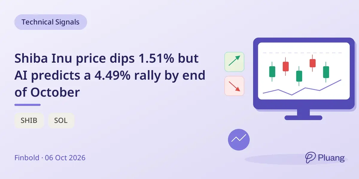 Shiba Inu price dips 1.51% but AI predicts a 4.49% rally by end of October