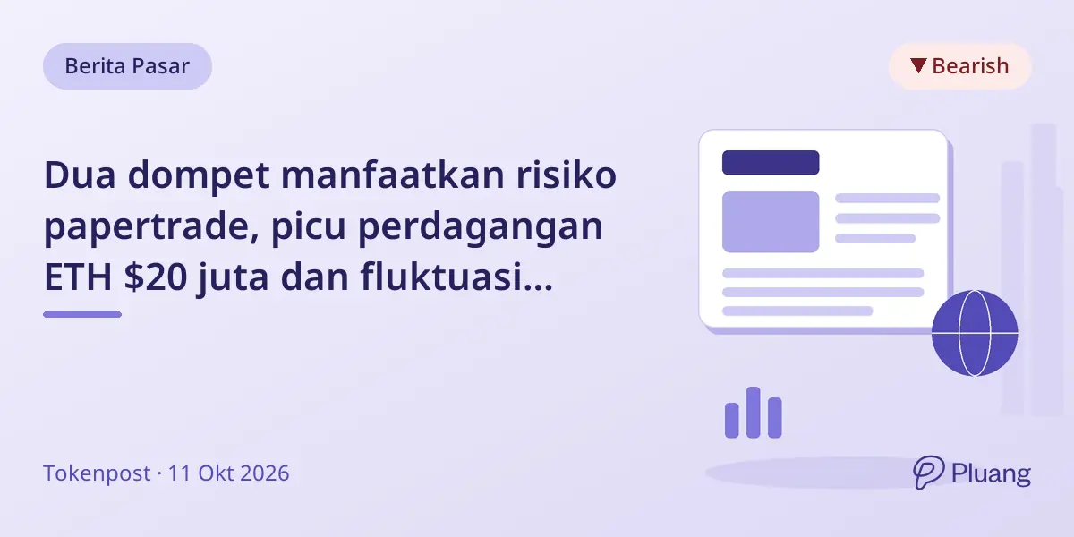 Dua dompet manfaatkan risiko papertrade, picu perdagangan ETH $20 juta dan fluktuasi harga di Hyperliquid.