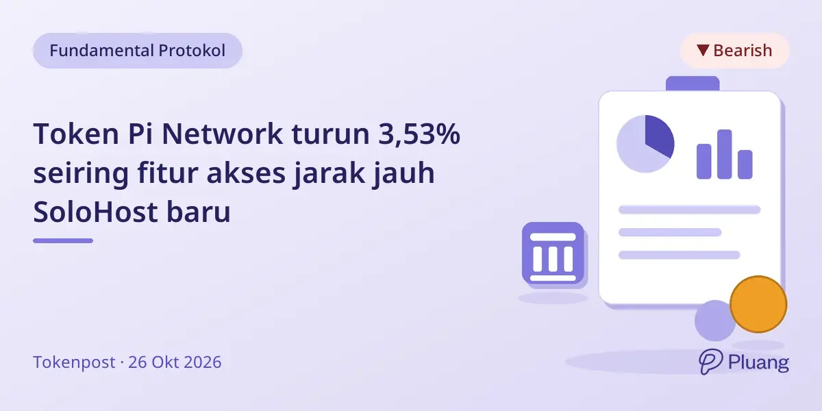 Token Pi Network turun 3,53% seiring fitur akses jarak jauh SoloHost baru